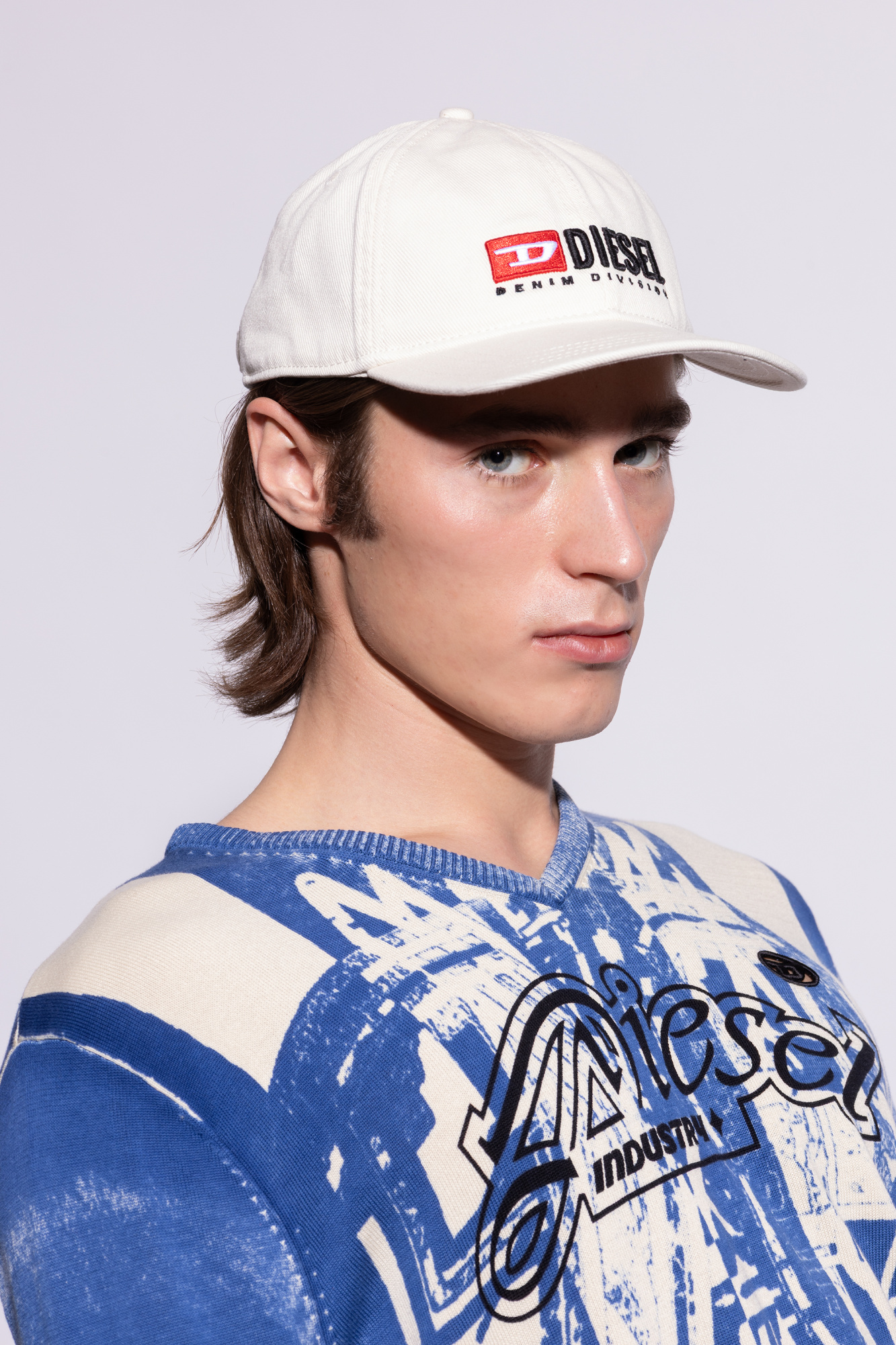 ◆DIESEL◆ CORE DIV WASH BALL CAP OFF WHITE A113560PFAA1AB A Diesel Baseball cap 